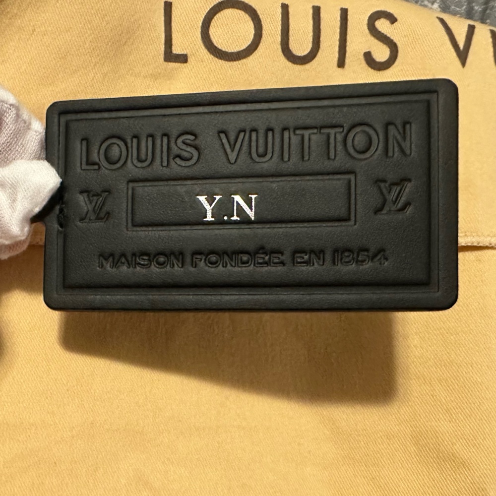 Black Louis Vuitton Luggage Tag